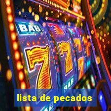 lista de pecados